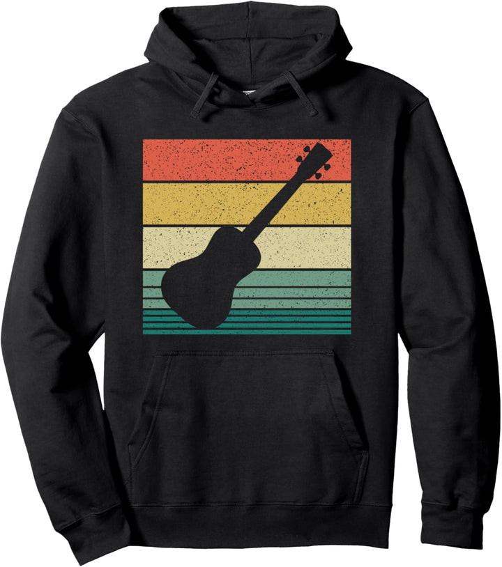 Ukulele Vintage Retro Ukulele Uke Music Player Pullover Hoodie