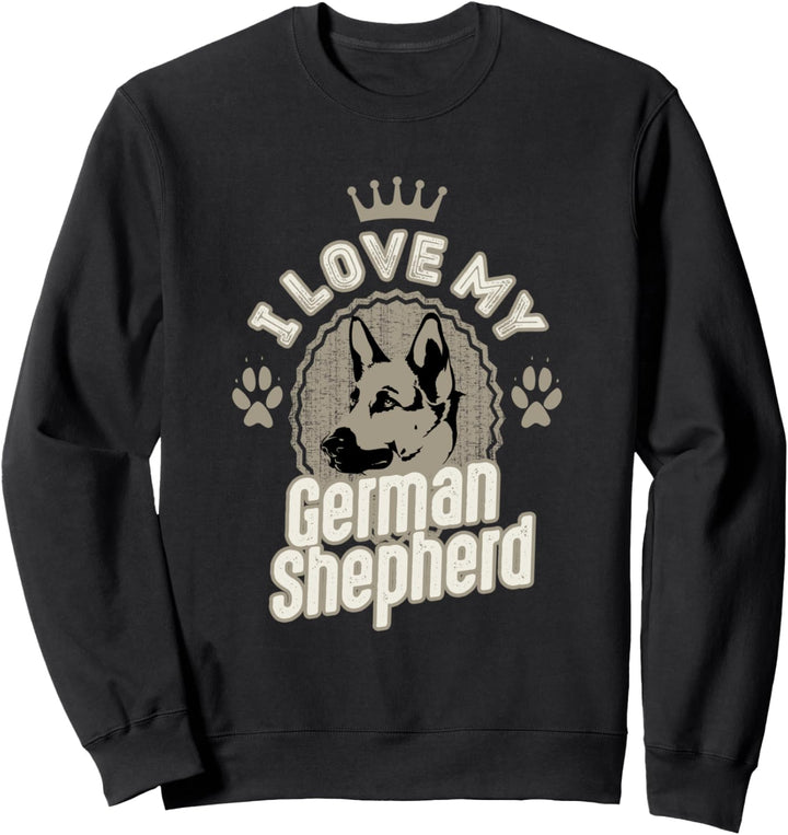 Ich liebe meinen Schäferhund Sweatshirt