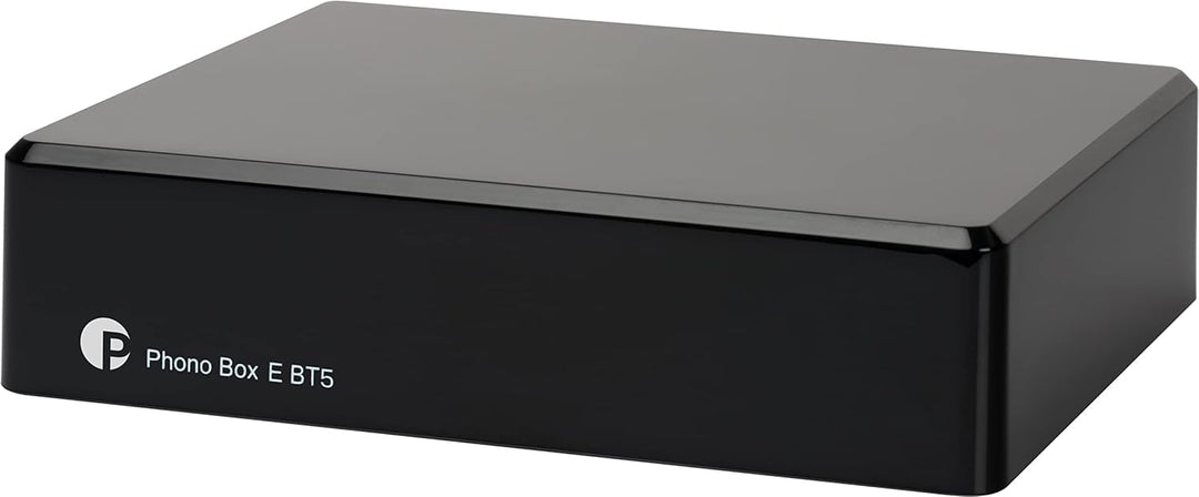 Pro-Ject Phono Box E BT 5, Kabelloses BT5-Streaming mit aptX HD für Phono und Line Quellen, Schwarz