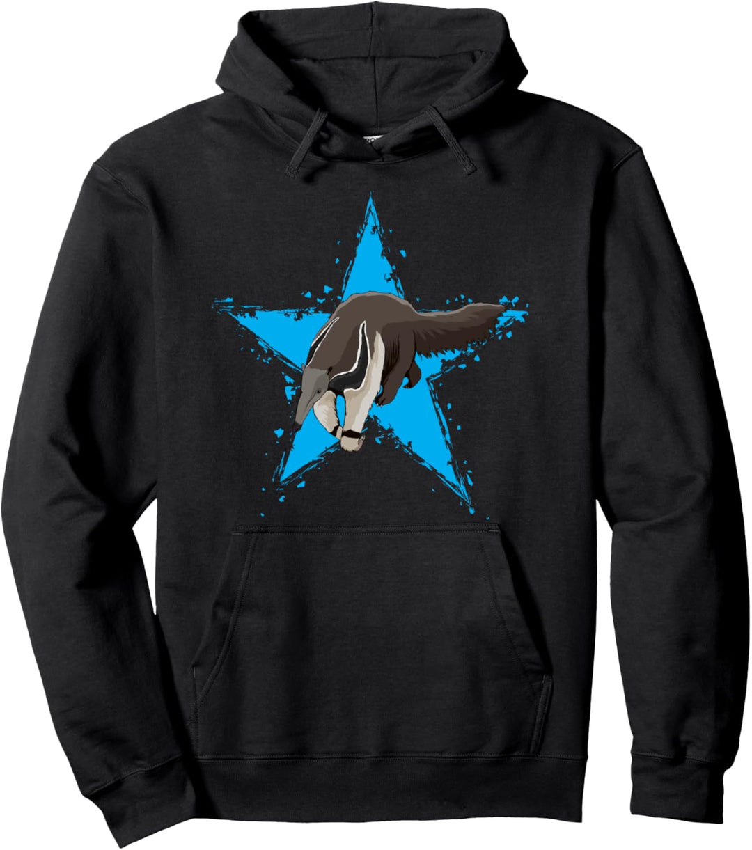 Ameisenbär Stern Design Zahnarme Star Ameisenbären Pullover Hoodie
