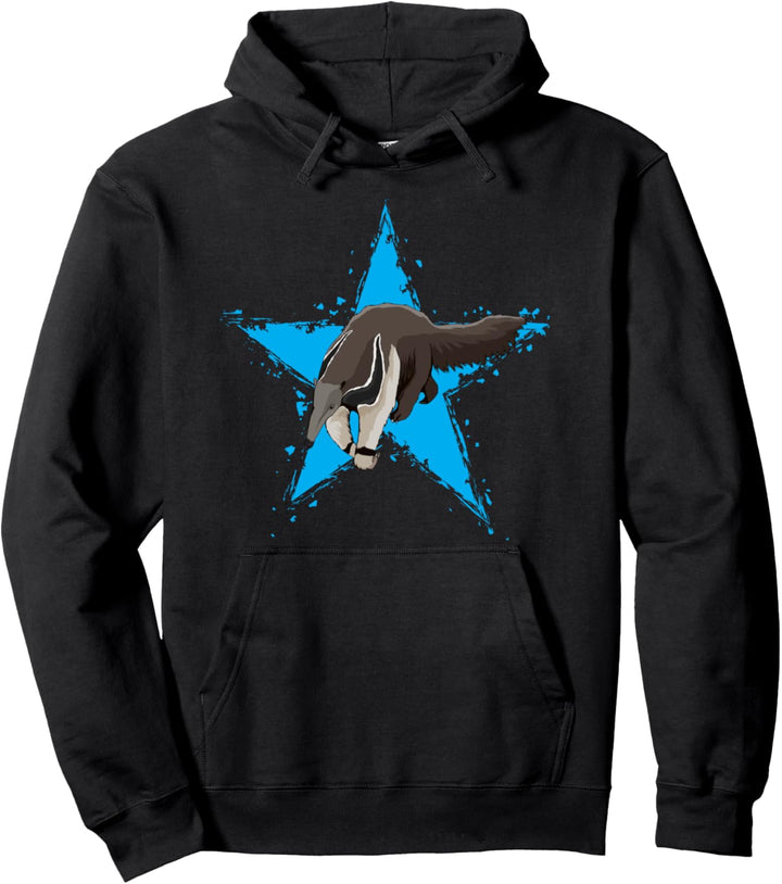 Ameisenbär Stern Design Zahnarme Star Ameisenbären Pullover Hoodie