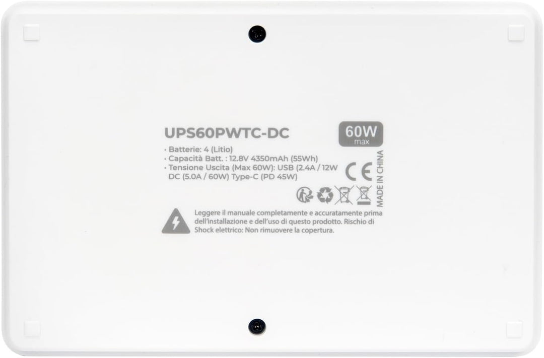 VulTech UPS60PWTC-DC Mini USV 4350 mAh 60 Watt 0ms Tragbare Unterbrechungsgruppe für Router Wireless