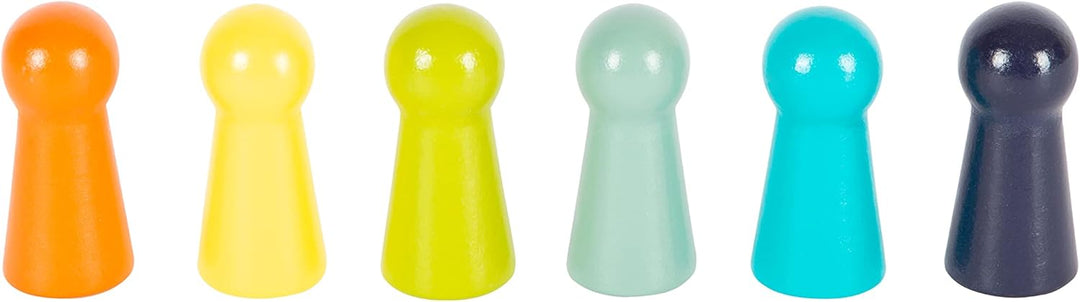 small foot Ludo für 6 Spieler XL aus Holz, Gesellschaftsspiel für die ganze Familie, für Kinder ab 4