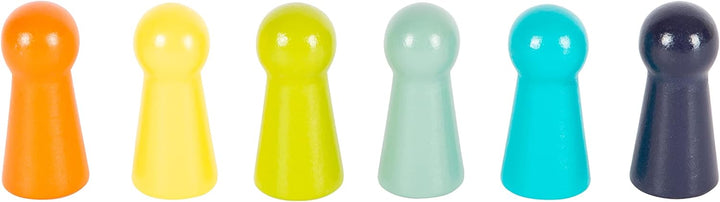 small foot Ludo für 6 Spieler XL aus Holz, Gesellschaftsspiel für die ganze Familie, für Kinder ab 4