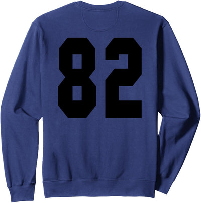 # 82 Team Sports Jersey Front & Back Number Player Fan Sweatshirt