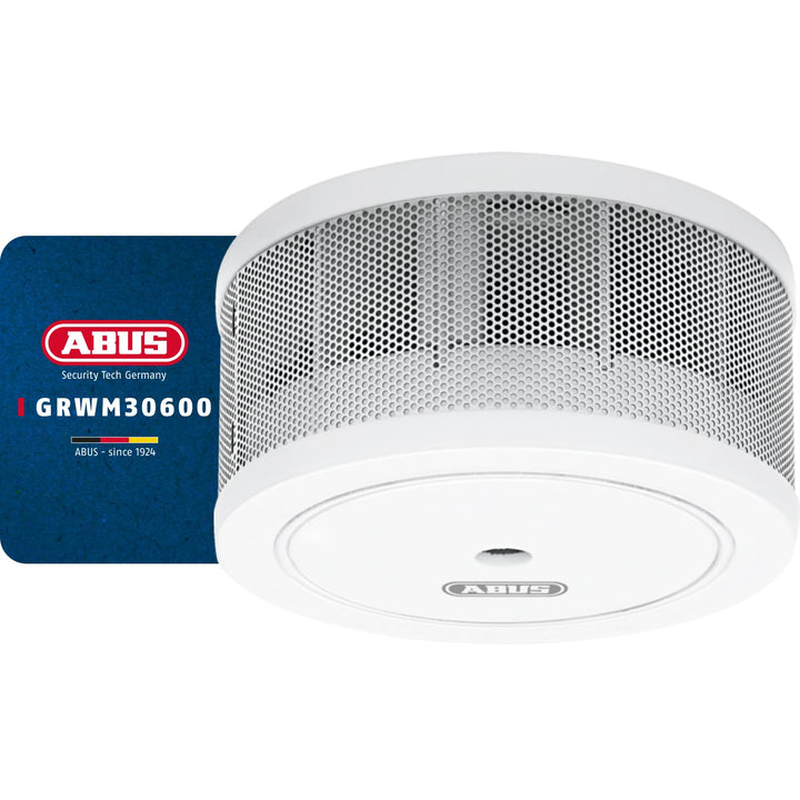 ABUS Mini-Rauchmelder GRWM30600 mit 10-Jahres-Batterie - Q-Label & DIN EN14604 zertifiziert - 85 dB