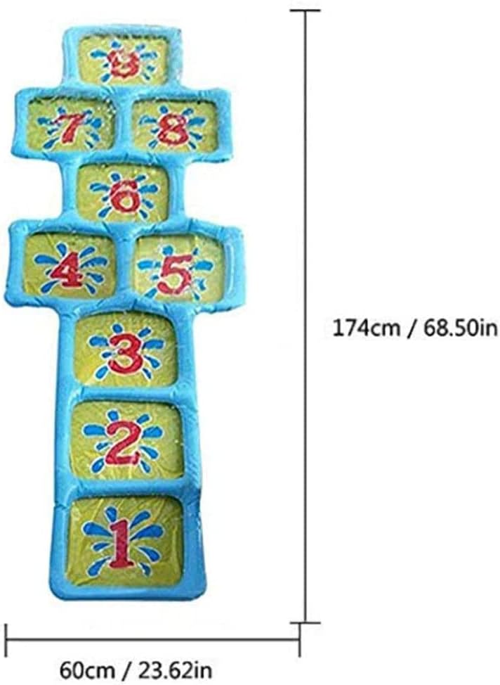 Toyland® Splash Hopscotch – Outdoor-Wasserspielzeug und -Spiele – Sommerspass – Mattengrösse 175 cm