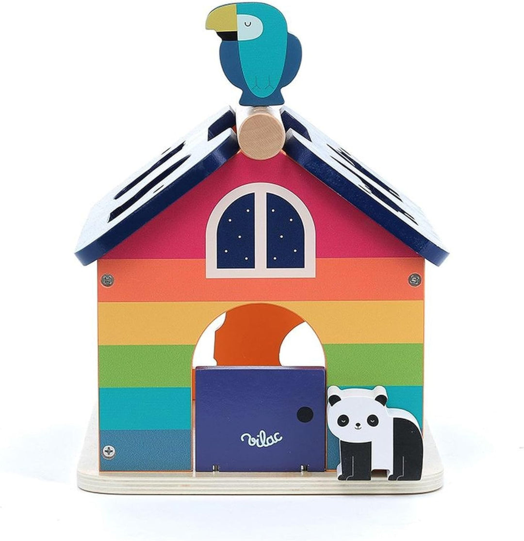 Vilac 7404 Andy Westface Regenbogen Haus, Mehrfarbig