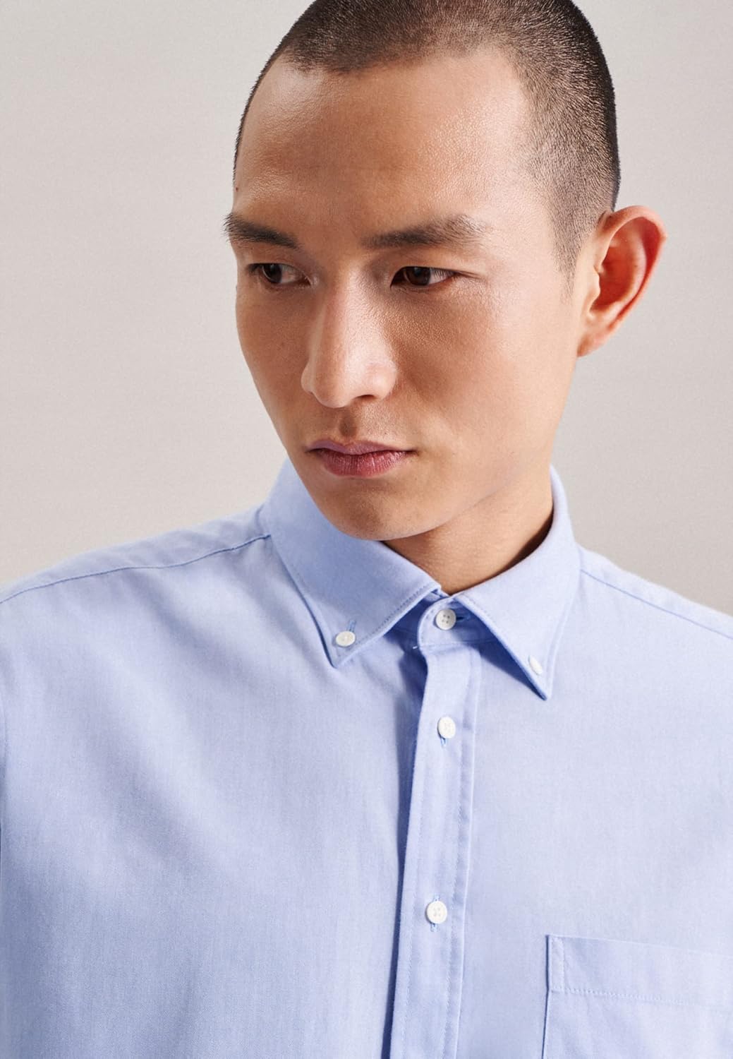 Seidensticker Herren Hemd 45 Blau, 45 Blau