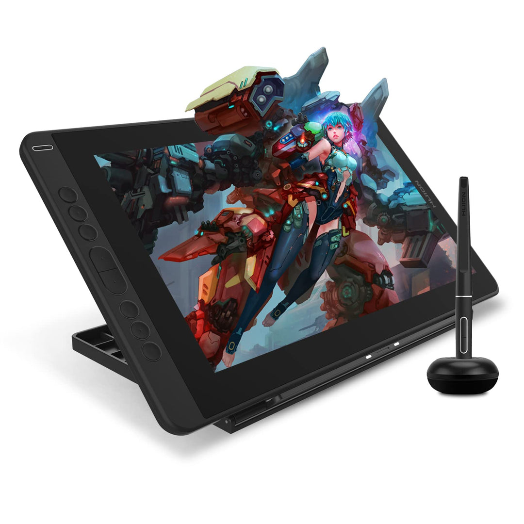 HUION Kamvas 13 Grafiktablett mit Display, 13,3 Zoll Volllaminatbildschirm Pen Display, 8 programmie