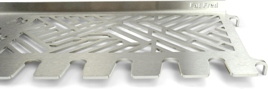 Grillrost.com Das Original Edelstahl Multistation | Warmhalterost für Burnhard Fat Fred | mit Drumst