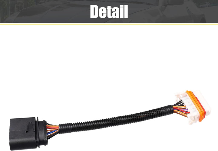 X AUTOHAUX Neue Kabelbaumadapter für Scheinwerferstecker Links Rechts 7L6971071A