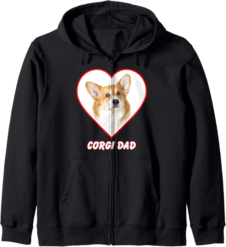 Corgi Dog Dad Kapuzenjacke