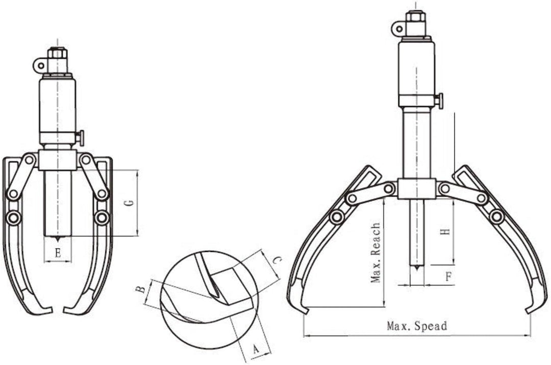 HYDRAULISCHER RADNABENABZIEHER 5 T (L-5)