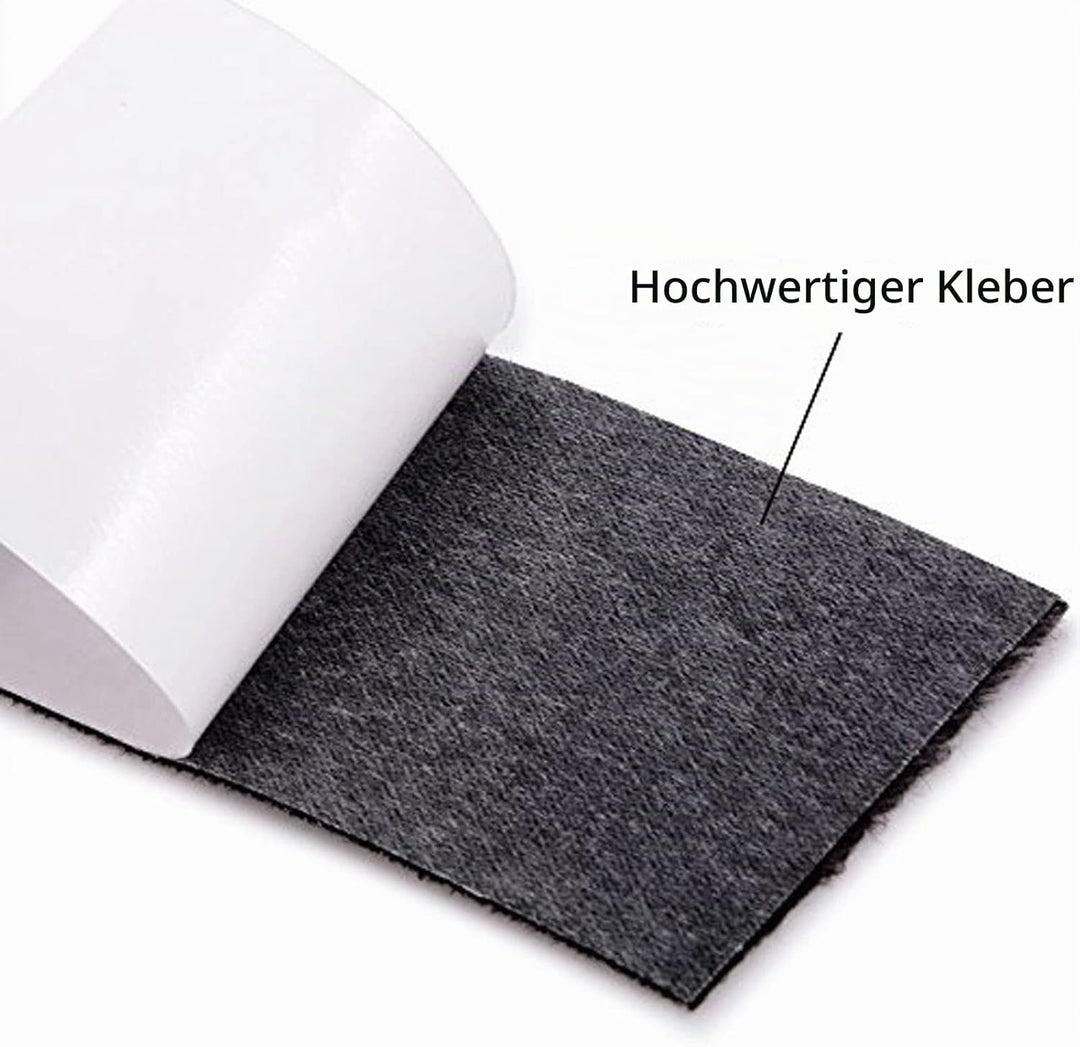 FOSHIO 5 M Filz Tape Rolle für rakel Filzband stark Filzgleiter Selbstklebend Filzrakel für Fensterf