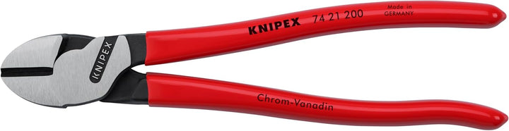 Knipex Kraft-Seitenschneider schwarz atramentiert, mit Kunststoff überzogen 200 mm (SB-Karte/Blister