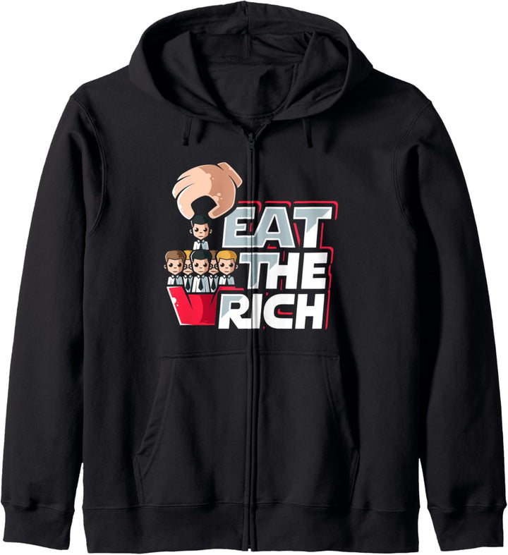 Eat the Rich — Linker Entwurf für einen Sozialisten Kapuzenjacke