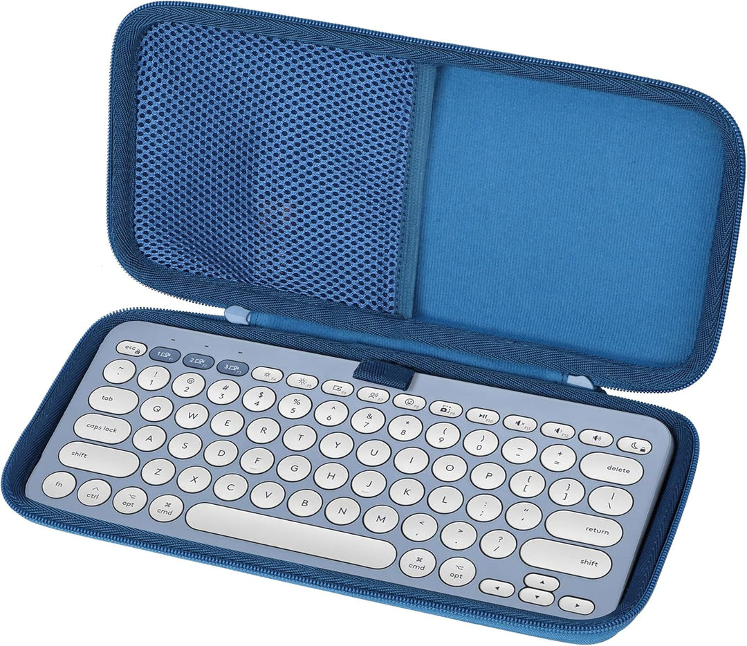 Hart Reise Schutz Hülle Etui Tasche für Logitech Pebble Keys 2 K380s K380 Multi-Device Tastatur (Bla