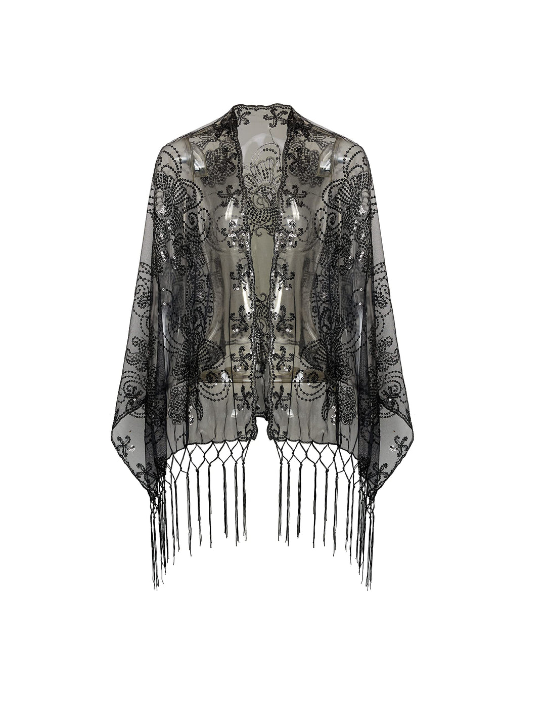 BABEYOND Damen Pashmina-Schal Einheitsgrösse Z-schwarz, Einheitsgröße Z-schwarz