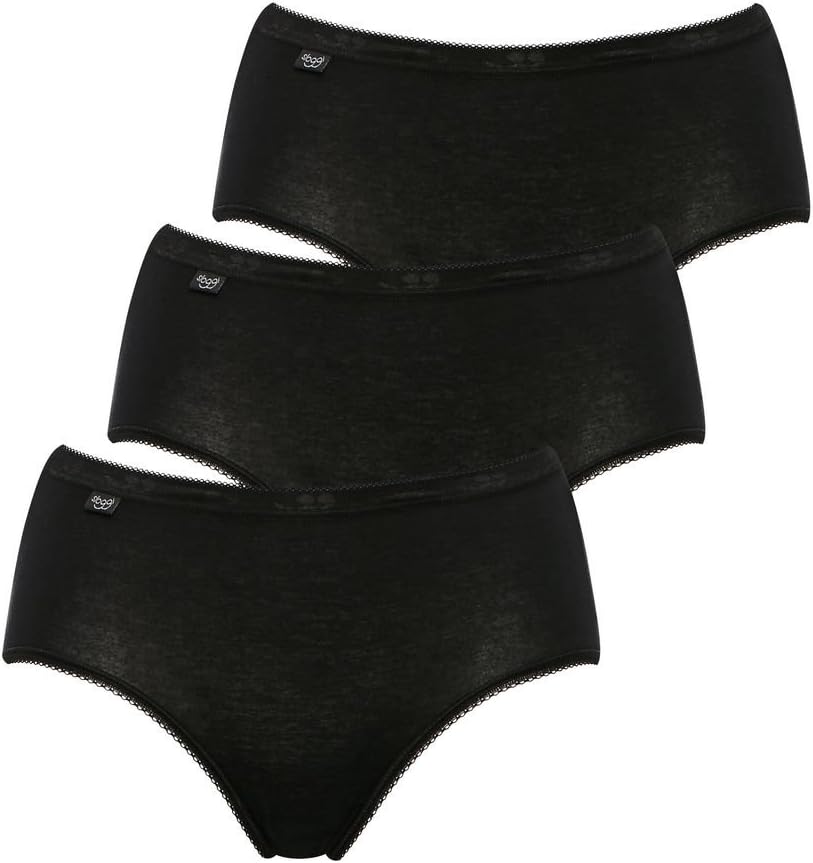 Sloggi Damen Slip (4er Pack) 38 Schwarz, 38 Schwarz