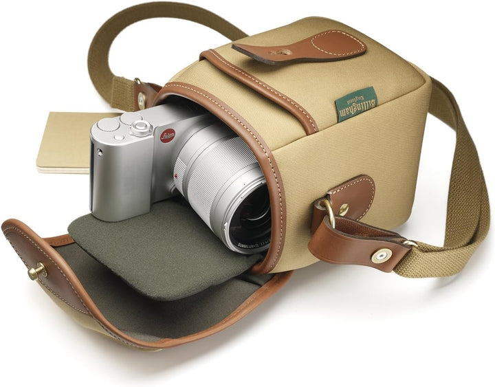 Billingham 72 kleine Kameratasche (schwarzes FiberNyte/schwarzes Leder) Einheitsgrösse Khaki Canvas/