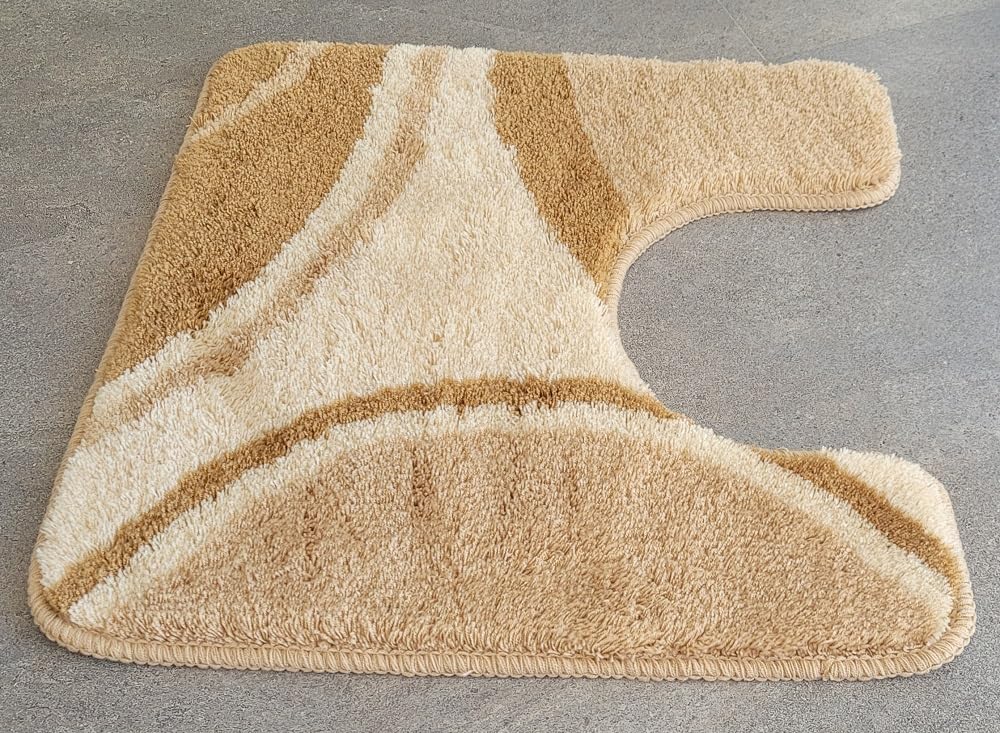 Kleine Wolke 7257217150 WC-Vorleger Verona, 50 x 50 cm, berberbeige 50 x 50 xm Berberbeige, 50 x 50