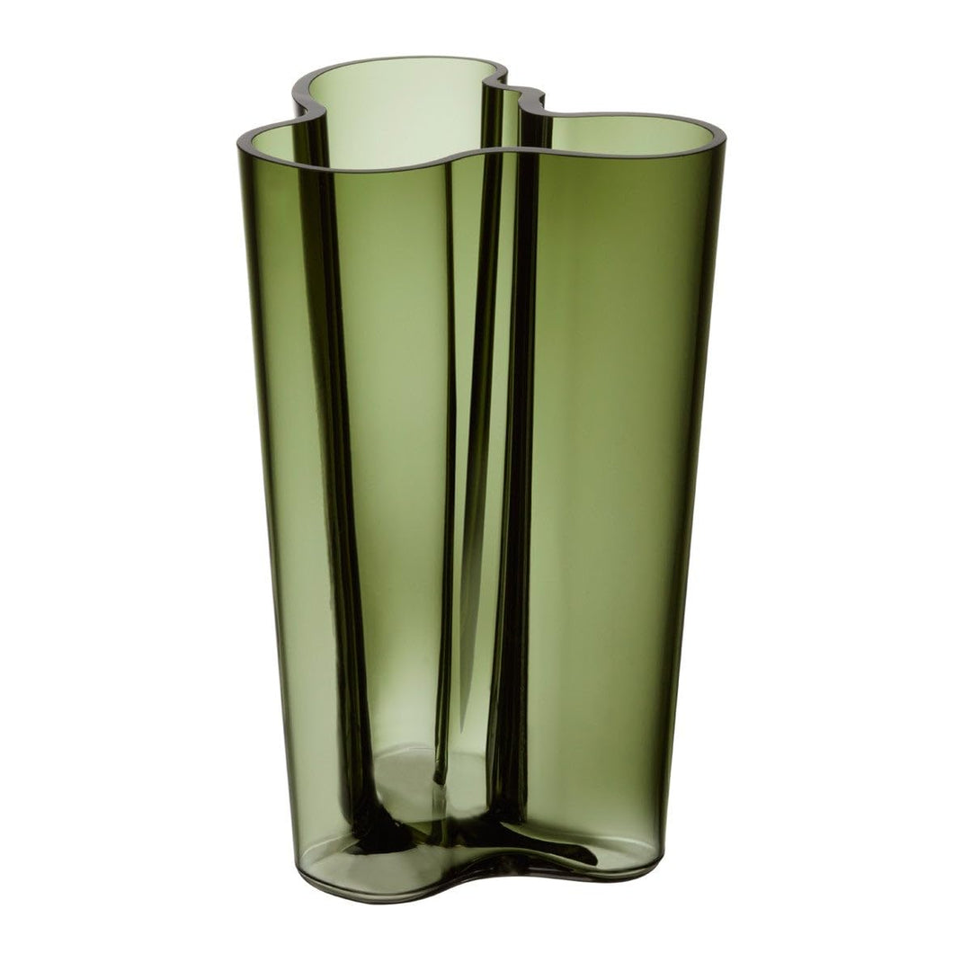 Iittala Vase Aalto 251 mm Grün aus Glas, 251 mm Grün