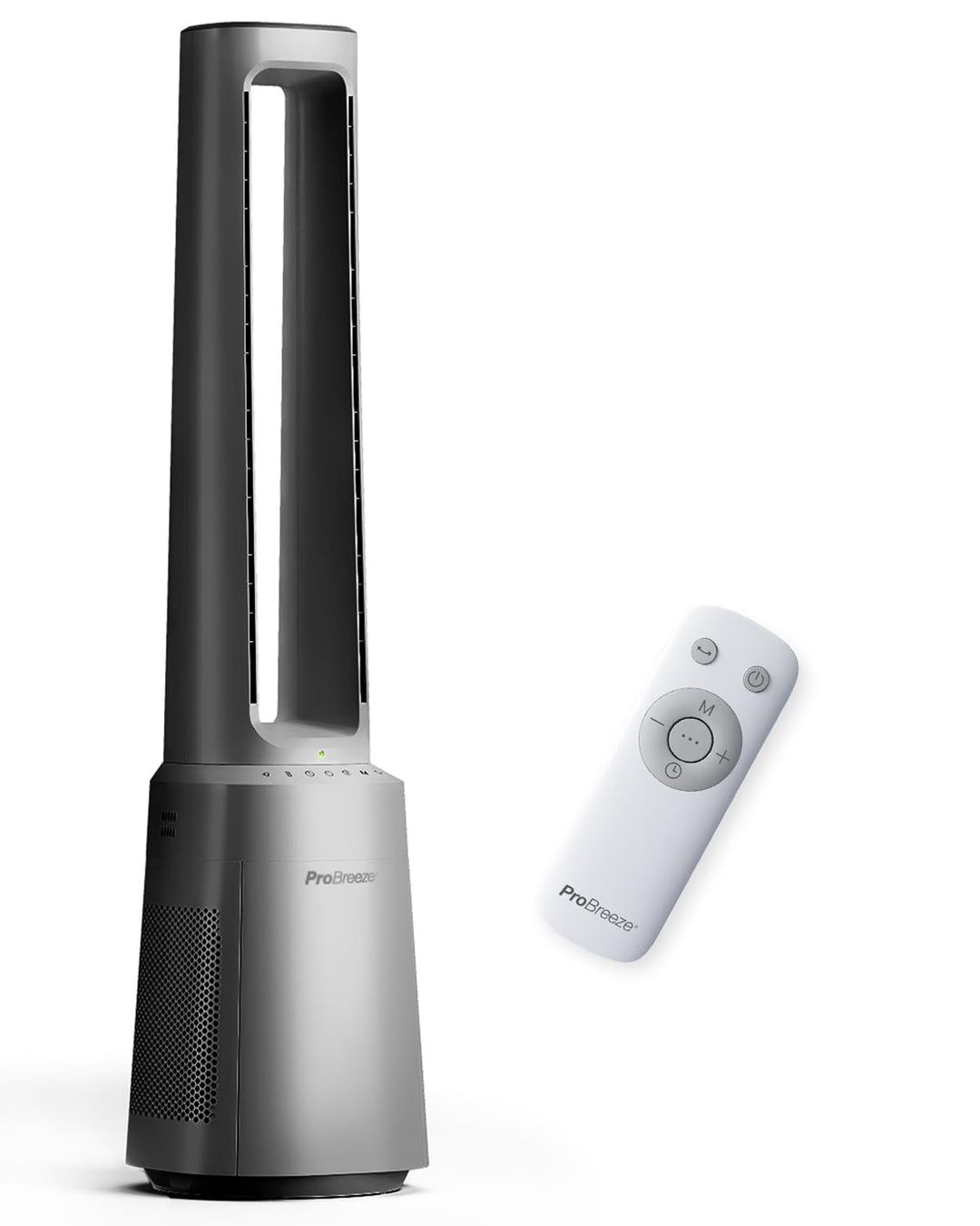 Pro Breeze OmniAir 105cm rotorloser Ventilator mit Luftreiniger - Ventilator oszillierend 75° - Fern