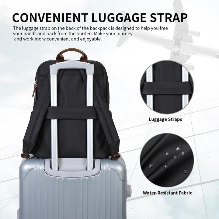 GOLF SUPAGS Laptop Rucksack Damen Elegant 14 Zoll Schulrucksack Herren Tagesrucksack Wasserdicht Sch