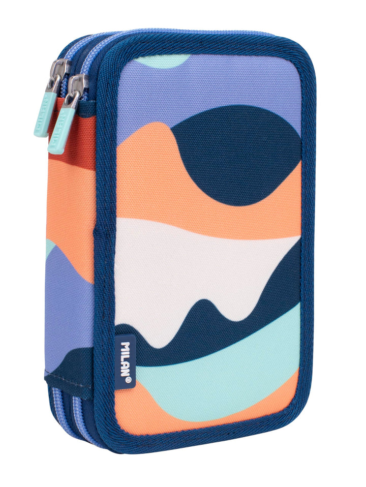 MILAN® Federmäppchen mit 2 Etagen, Serie The Fun, Blau