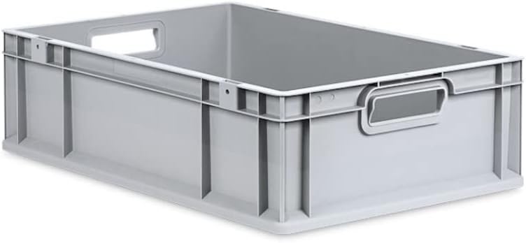 PROREGAL SuperSparSet 5x Eurobox NextGen Grip | HxBxT 17x40x60cm | 34 Liter | Griffe offen | Glatter