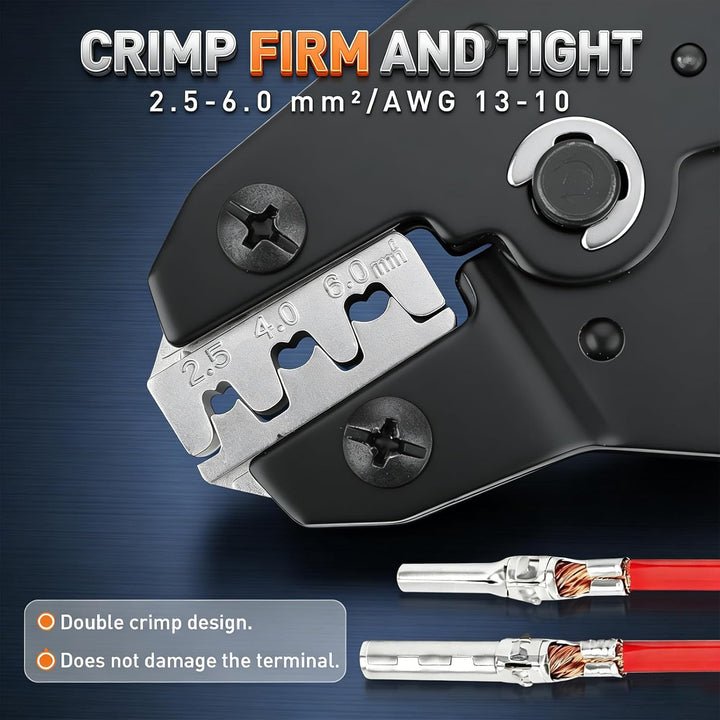 Solar Crimpzange Set für 2.5/4/6mm² Pv Kabel,12 Paar Pv Stecker Und Kabelstecker,1x Crimpzange,Wasse