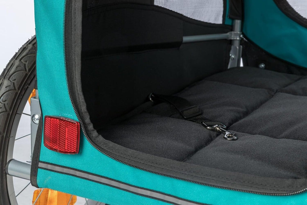 TRIXIE hondenfietskar Limited Edition zwart/Turquoise 80x75x86 cm tot 30 kg