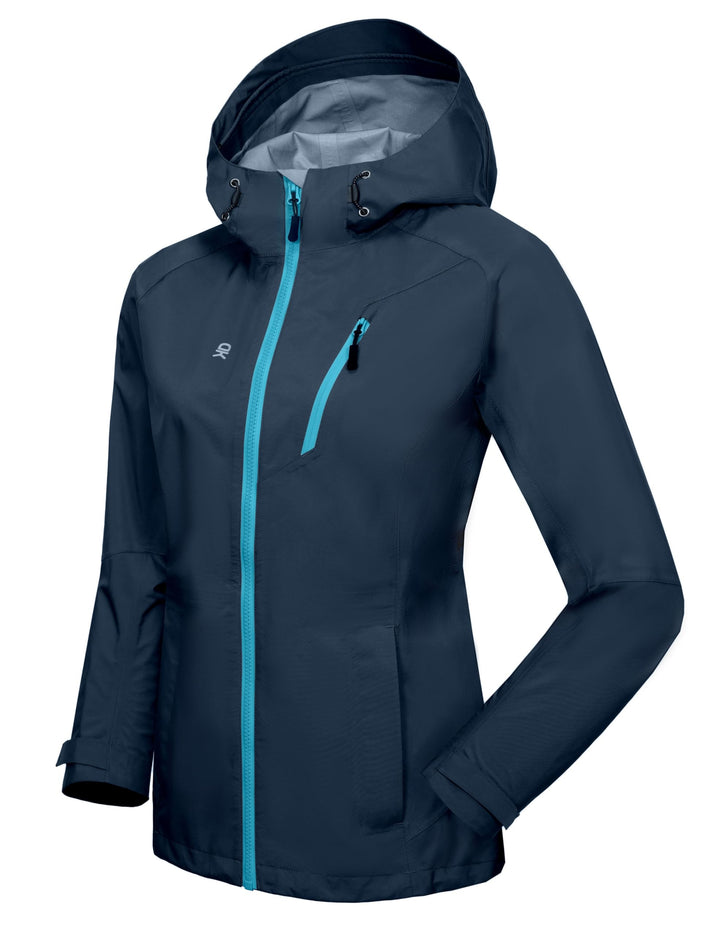 Little Donkey Andy Damen wasserdichte Regenjacke Leichte atmungsaktivem Regenjacke für Outdoor-Windb