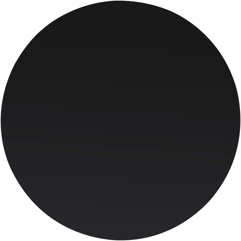 vidaXL Tischplatte Gehärtetes Glas Rund 700mm Glasplatte für Esstisch Tisch Ø 70 cm Schwarz, Ø 70 cm