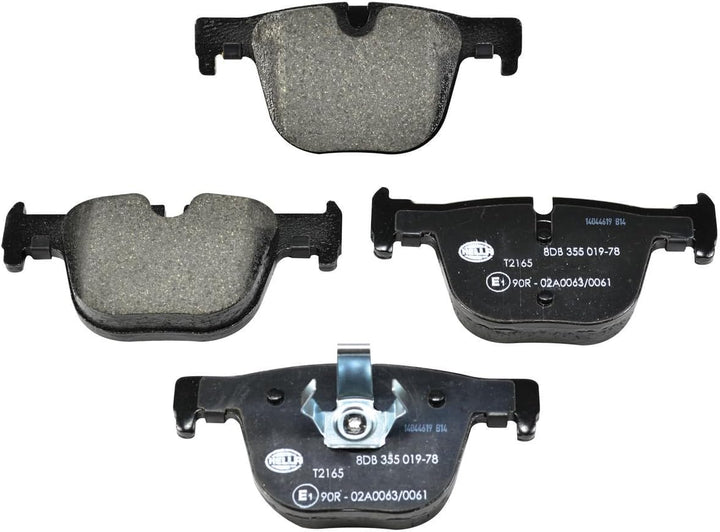 HELLA PAGID 8DB 355 019-781 Bremsbelagsatz - T2165 - Dicke/Stärke: 17.3mm - Bremssystem: Teves - für