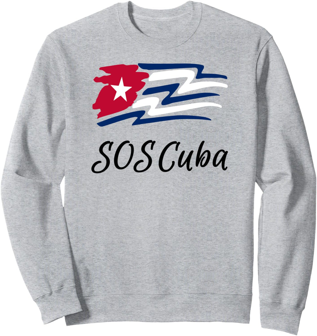 Patria Y Vida Cuban Flag Bandera Cubana Cuba Libre Sweatshirt