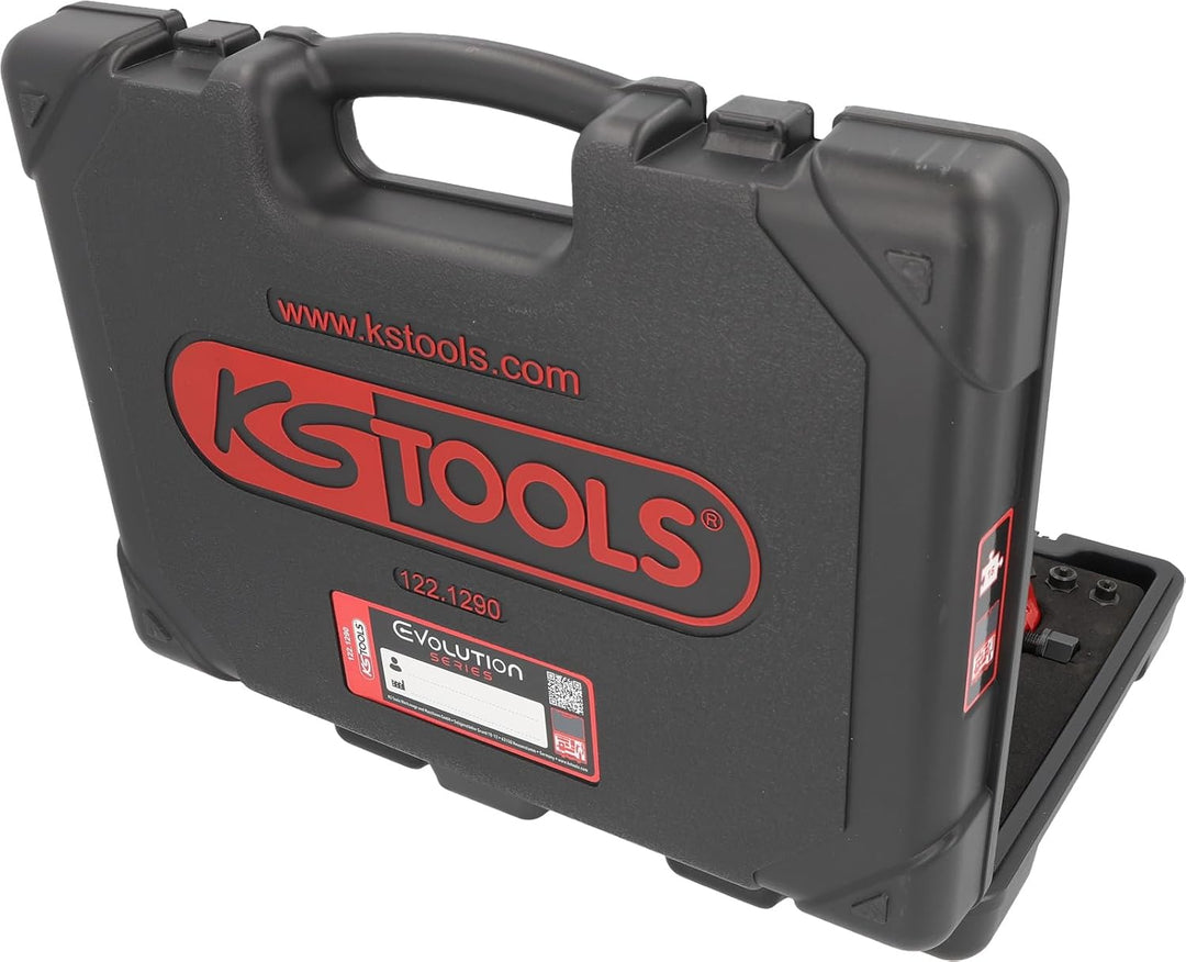KS Tools 122.1290 FLAREFIX 1 Universal-Bremsleitungs-Bördelgerät-Satz mit Hydraulik-Spindel,
