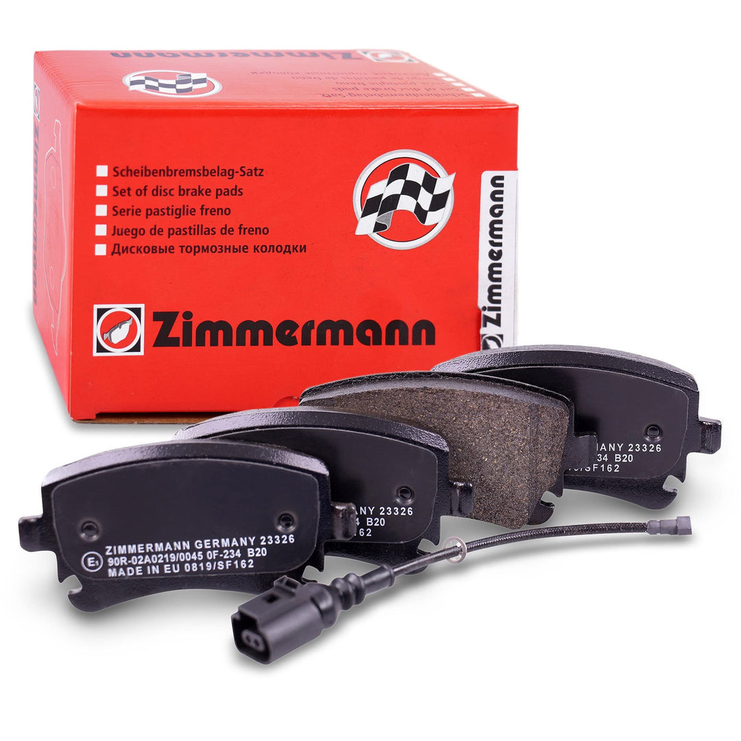 ZIMMERMANN 23326.175.1 Serie Bremsbelagsatz, Hinten, 1 Sensor, inklusive Platte dämpfend