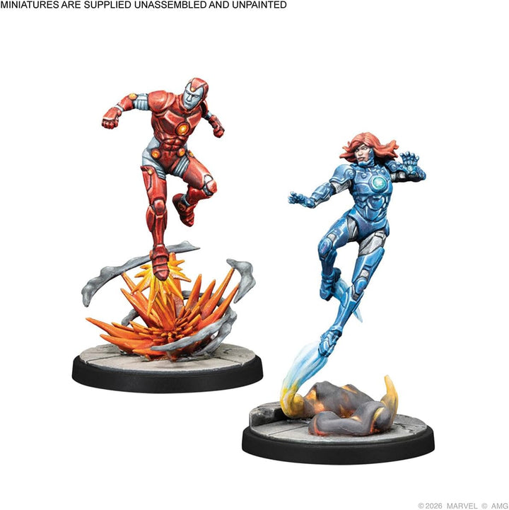 Asmodee, Marvel: Crisis Protocol – Iron Lad, Iron Monger, Kang The Conqueror & Rescue, Character Pac