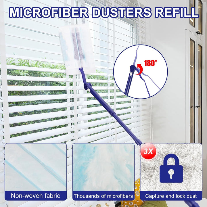 60 Stück für Swiffer Staubmagnet Nachfüllpack Set - Staubwedel, Duster Nachfüllpack für Swiffer mit