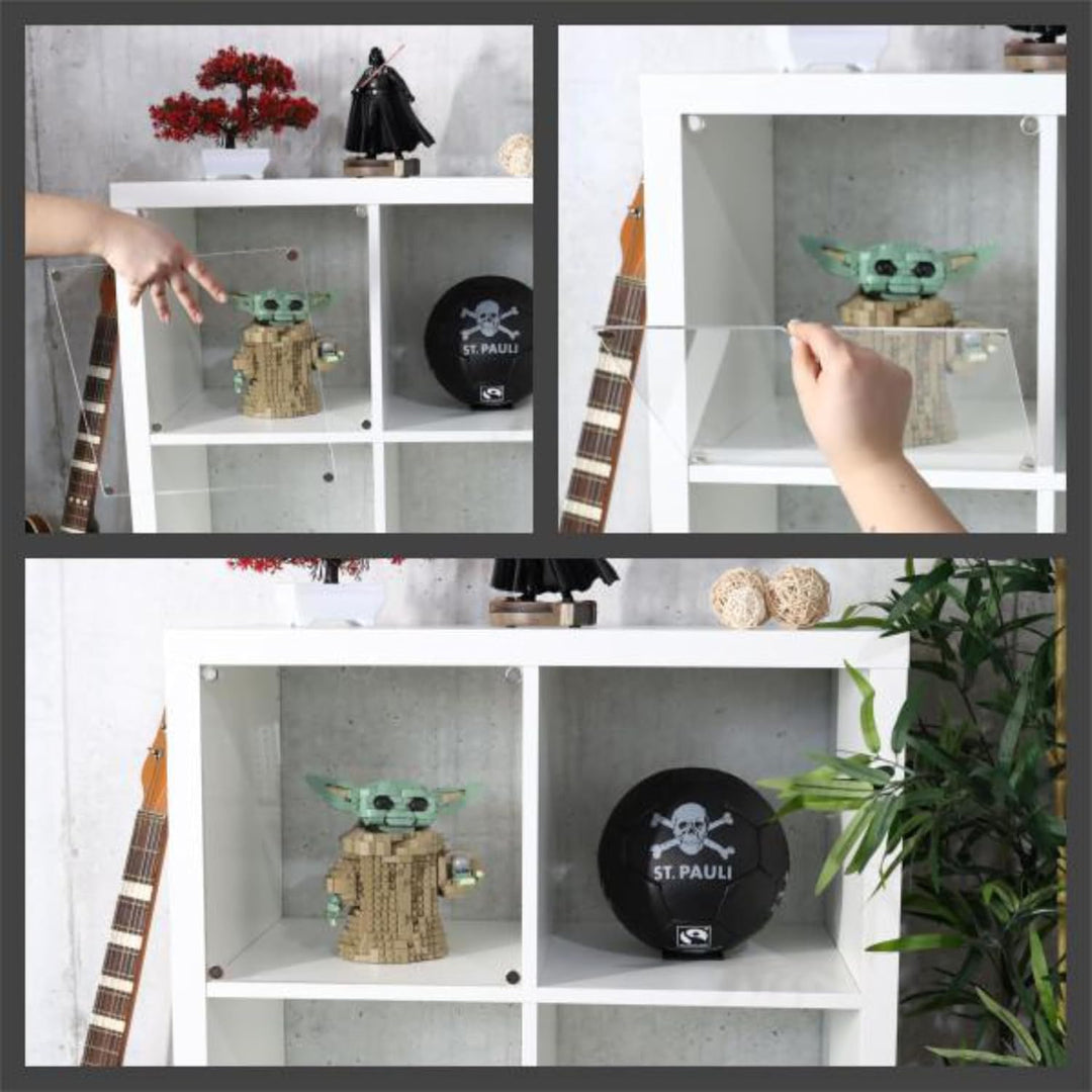 Frontscheiben-Kit für IKEA® Kallax Regal -transparent- (2er Set), 2er Set