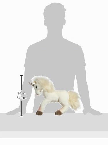 Steiff Starly Einhorn - 35 cm - Schlenkertier für Kinder - Plüscheinhorn - weich &amp; waschbar - Unicor