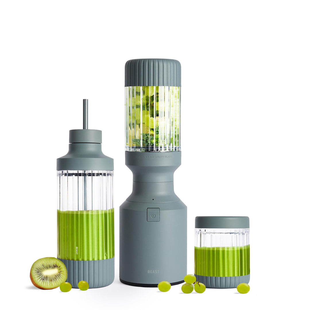 BEAST Standmixer 850W - Kompakter Smoothie Maker und Hochleistungsmixer mit 3 Tritan Mixbechers 785,