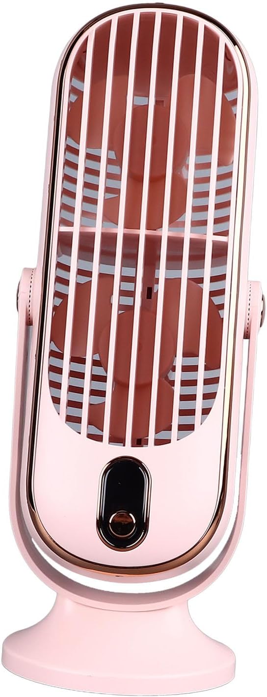 Leiser 5-Gang-USB-Tower-Tischventilator mit 1800 MAh und Hohem Wirkungsgrad. Energieeffizient, Geräu