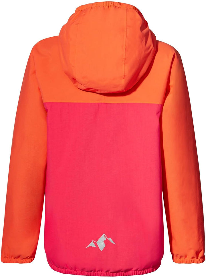 VAUDE Kids Turaco Jacket II - Regenjacke Kinder 92 bright pink/orange, 98