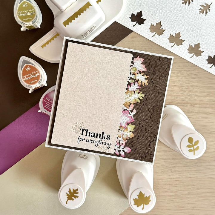 Vaessen Creative Stanzer Set - Motivstanzer - Herbst - 5 Stück - Tonpapier und Bastelmaterial bis zu