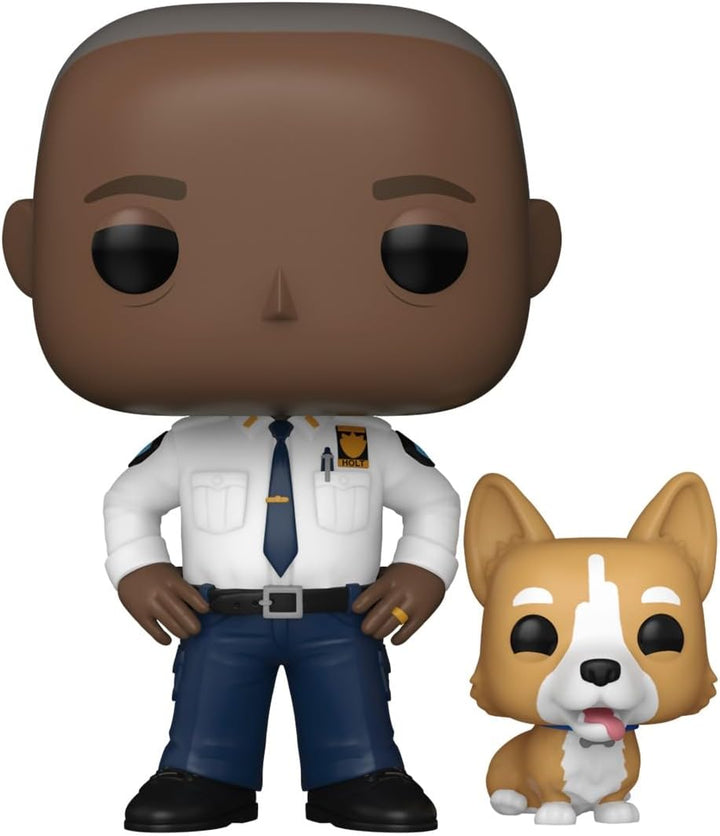 Funko POP & Buddy: Brooklyn Nine-Nine - Captain Holt w/Dog - Vinyl-Sammelfigur - Geschenkidee - Offi