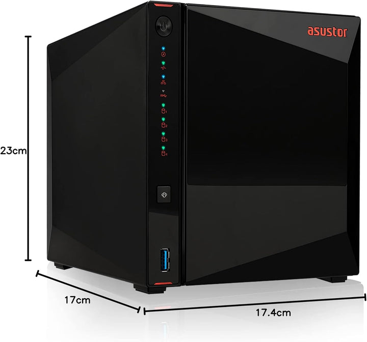 Asustor AS5304T Schwarz Sans Disque Sans Disque NAS ohne Festplatte, Sans Disque NAS ohne Festplatte