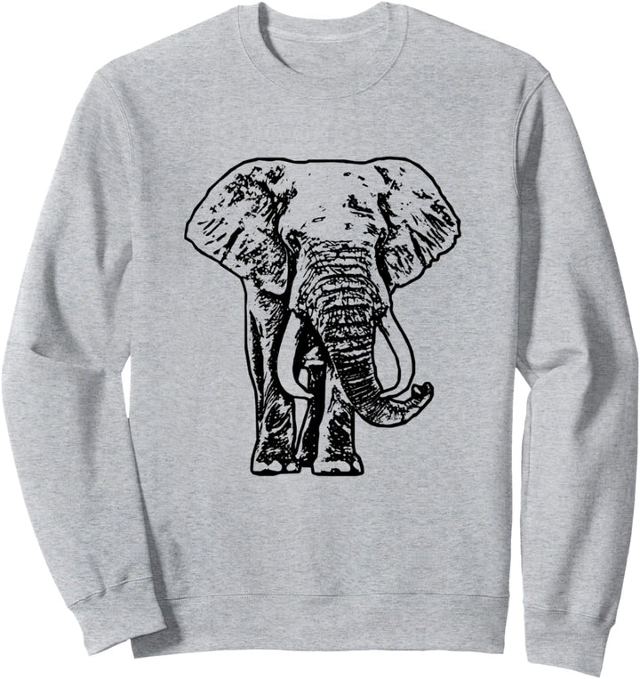 Elefanten Motiv Elefant Tiermotiv Wildtiere Tiere Afrika Sweatshirt